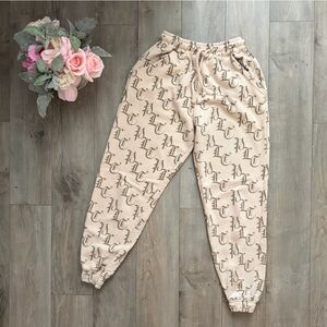 PrettyLittleThing‎ Cream and Brown Joggers